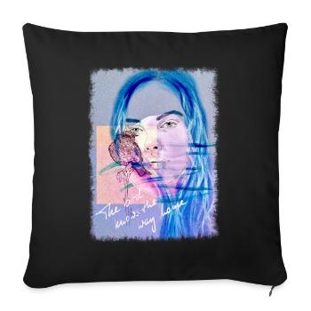 Soul Bird - Sofa pillowcase 17,3'' x 17,3'' (45 x 45 cm) - black - Front