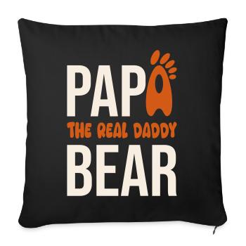 Papa Bear: El Real Daddy - Sofakissenbezug 45 x 45 cm - Schwarz - Vorne