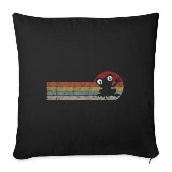 Frog Frogs Gift for Kids Funny Funny - Sofa pillowcase 17,3'' x 17,3'' (45 x 45 cm) - black - Front