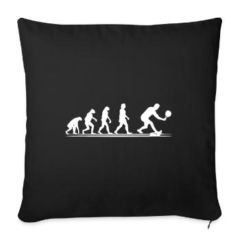 Padel Player Evolution Raquette de Padel Vintage - Housse de coussin décorative 45 x 45 cm - noir - Devant