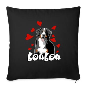 Bouvier - Housse de coussin décorative 45 x 45 cm - noir - Devant