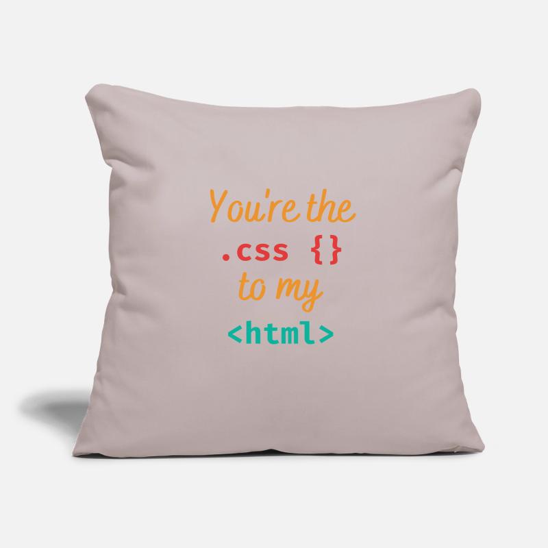 Vous êtes le css à mon html Housse de coussin décorative 45 x 45 cm