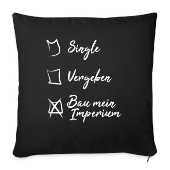 Girlboss Powerfrau - Sofakissenbezug 45 x 45 cm - Schwarz - Vorne