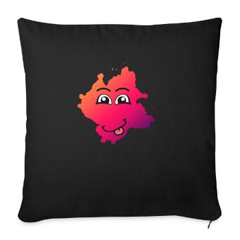 Kleksi© - The stain with style #11 - Sofa pillowcase 17,3'' x 17,3'' (45 x 45 cm) - black - Front