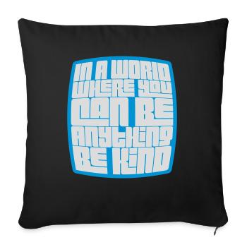 Vous pouvez être gentil - Housse de coussin décorative 45 x 45 cm - noir - Devant