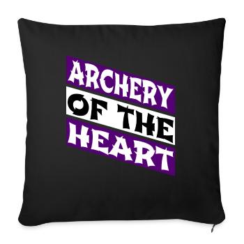 Birthday Gift Archery Archery Practice - Sofa pillowcase 17,3'' x 17,3'' (45 x 45 cm) - black - Front