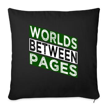Reading Lists Geek Literary Community Joke - Sofa pillowcase 17,3'' x 17,3'' (45 x 45 cm) - black - Front