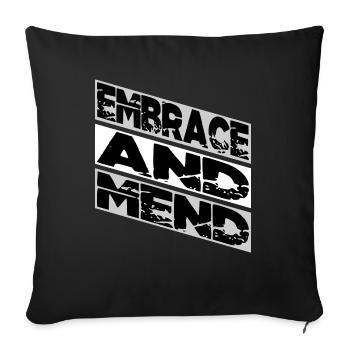 Natural Healing Healing Modalities Quote - Sofa pillowcase 17,3'' x 17,3'' (45 x 45 cm) - black - Front