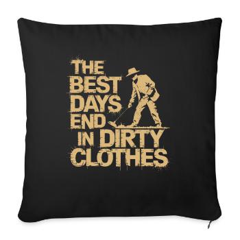 Votre trésor vous attend - Housse de coussin décorative 45 x 45 cm - noir - Devant