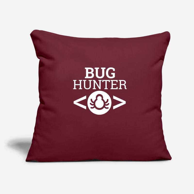 "Bug Hunter" | Computer Science, Programmer Sofa pillowcase 17,3'' x 17,3'' (45 x 45 cm)
