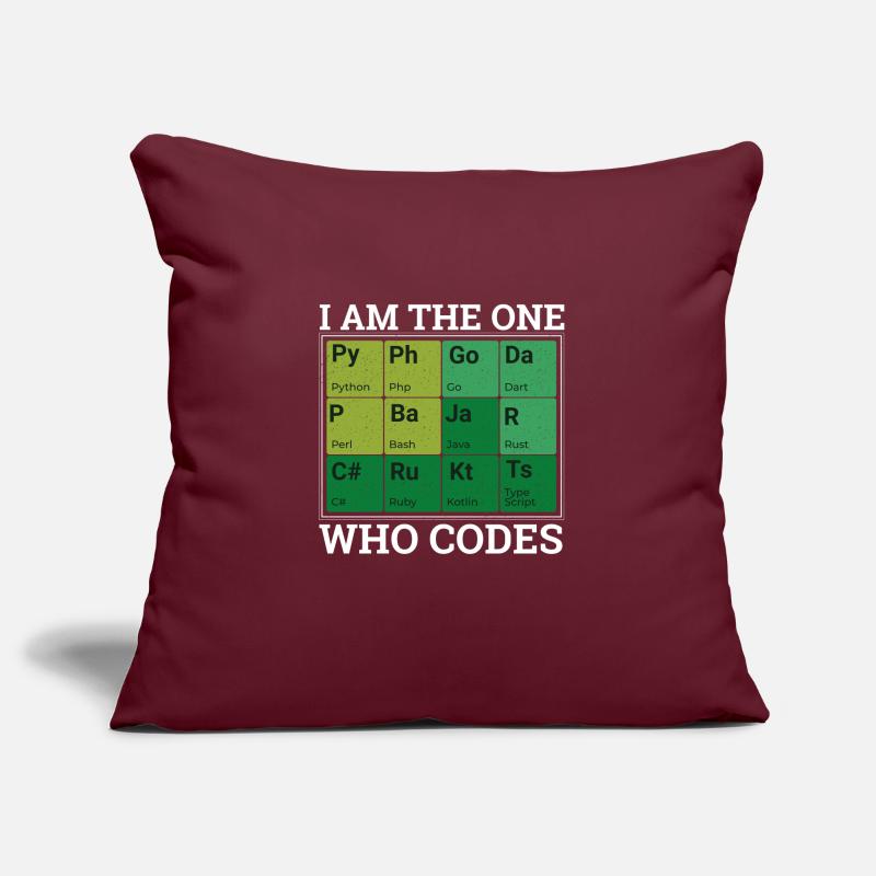 "Period Table Programming" | Programmierer Sofakissenbezug 45 x 45 cm