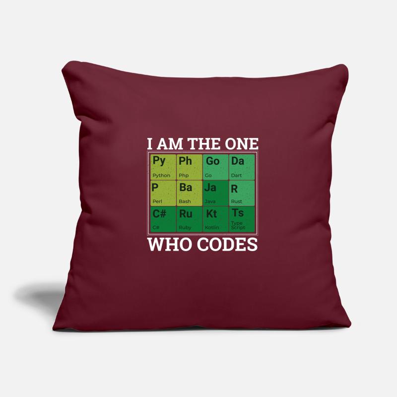 "Period Table Programming" | Programmierer Sofakissenbezug 45 x 45 cm