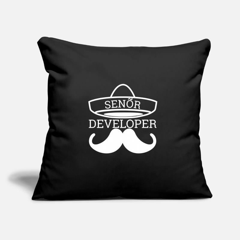 « Senor Developer, Senior Developer » | Programmeurs Housse de coussin décorative 45 x 45 cm