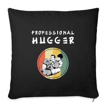 Brazilian Jiu-Jitsu Professional Hugger - Sofakissenbezug 45 x 45 cm - Schwarz - Vorne