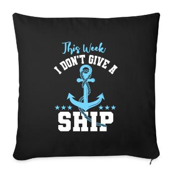 Cruise funny saying gift - Sofa pillowcase 17,3'' x 17,3'' (45 x 45 cm) - black - Front