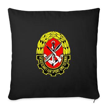 DDR Gesellschaft Für Sport Und Technik - Sofakissenbezug 45 x 45 cm - Schwarz - Vorne