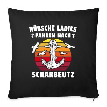 Scharbeutz Sprüche Scharbeutzer Spruch - Sofakissenbezug 45 x 45 cm - Schwarz - Vorne