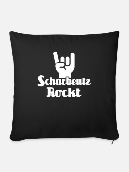 Scharbeutz Ostsee Scharbeutzer Souvenir - Sofakissenbezug 45 x 45 cm - Schwarz