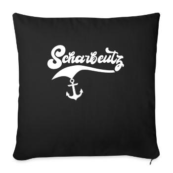Scharbeutz Ostsee Scharbeutzer Souvenir - Sofakissenbezug 45 x 45 cm - Schwarz - Vorne