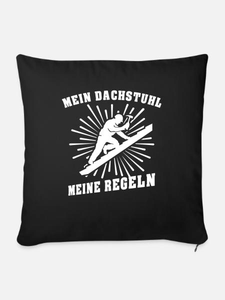 Dachdecker Dachdecken - Sofakissenbezug 45 x 45 cm - Schwarz