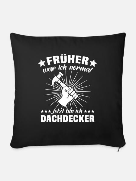 Dachdecker - Sofakissenbezug 45 x 45 cm - Schwarz