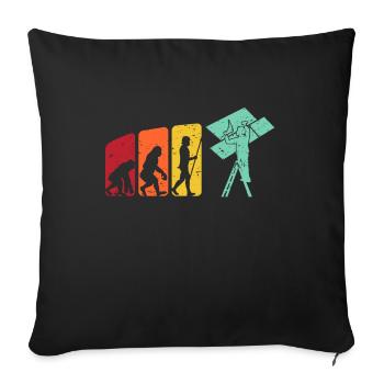 Installateur de cloisons sèches pour cloisons sèches - Housse de coussin décorative 45 x 45 cm - noir - Devant