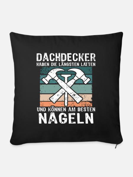 Dachdecker Dachspengler Dachklempner - Sofakissenbezug 45 x 45 cm - Schwarz