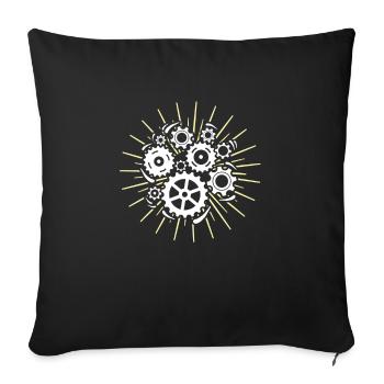 Machinist Machine Operator Machinists - Sofa pillowcase 17,3'' x 17,3'' (45 x 45 cm) - black - Front