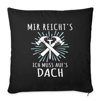 Dachdecker Dachspengler Dachklempner - Sofakissenbezug 45 x 45 cm - Schwarz - Vorne