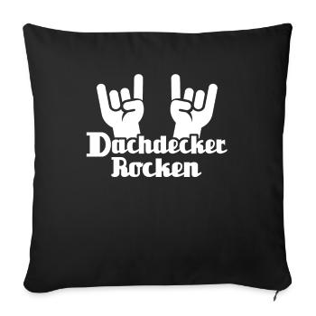 Dachdecker Dachspengler Dachklempner - Sofakissenbezug 45 x 45 cm - Schwarz - Vorne