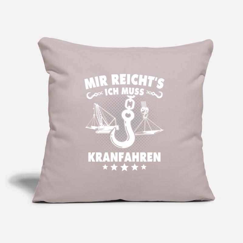Kranführer Kran Kranfahrer Sofakissenbezug 45 x 45 cm