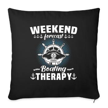 Captain Boat Owner Boating - Sofa pillowcase 17,3'' x 17,3'' (45 x 45 cm) - black - Front