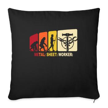 Spengler Evolution Bauspengler - Housse de coussin décorative 45 x 45 cm - noir - Devant