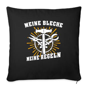 Spengler Beruf Bauspengler Sprüche - Sofakissenbezug 45 x 45 cm - Schwarz - Vorne