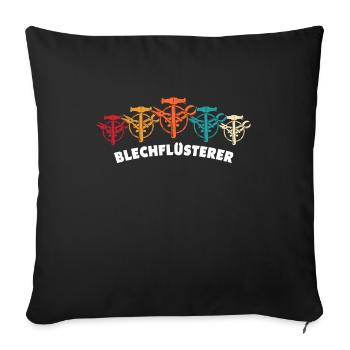 Spengler Beruf Bauspengler Sprüche - Sofakissenbezug 45 x 45 cm - Schwarz - Vorne