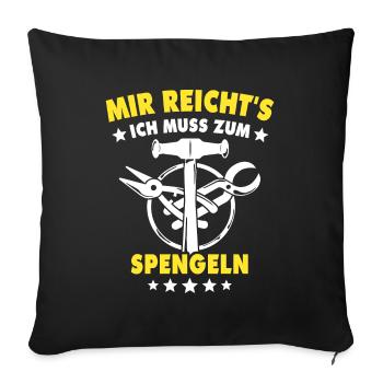 Spengler Bauspengler Spengeln Karrosseriespengler - Sofakissenbezug 45 x 45 cm - Schwarz - Vorne
