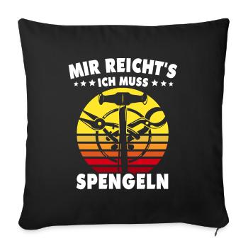 Spengler Bauspengler Spengeln Karrosseriespengler - Sofakissenbezug 45 x 45 cm - Schwarz - Vorne