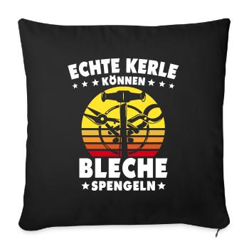 Spengler Bauspengler Spengeln Karrosseriespengler - Sofakissenbezug 45 x 45 cm - Schwarz - Vorne