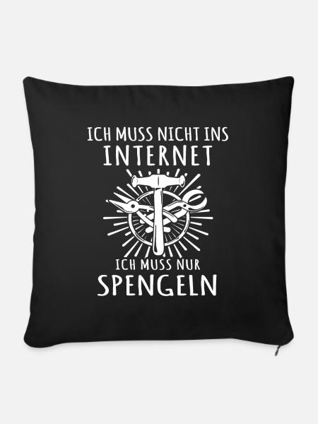 Spengler Bauspengler Karosseriespengler - Sofakissenbezug 45 x 45 cm - Schwarz