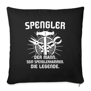 Spengler Beruf Karosseriespengler Sprüche - Sofakissenbezug 45 x 45 cm - Schwarz - Vorne