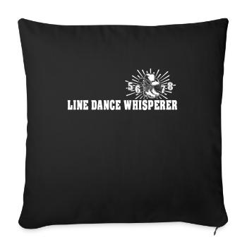 Cadeau de danse en ligne - Housse de coussin décorative 45 x 45 cm - noir - Devant