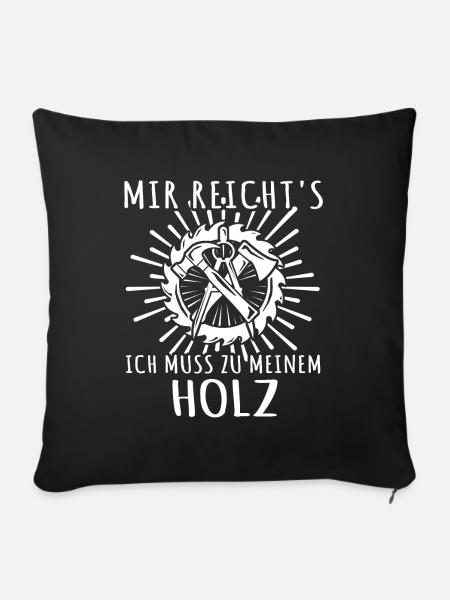 Zimmermann Beruf Zimmerer - Sofakissenbezug 45 x 45 cm - Schwarz