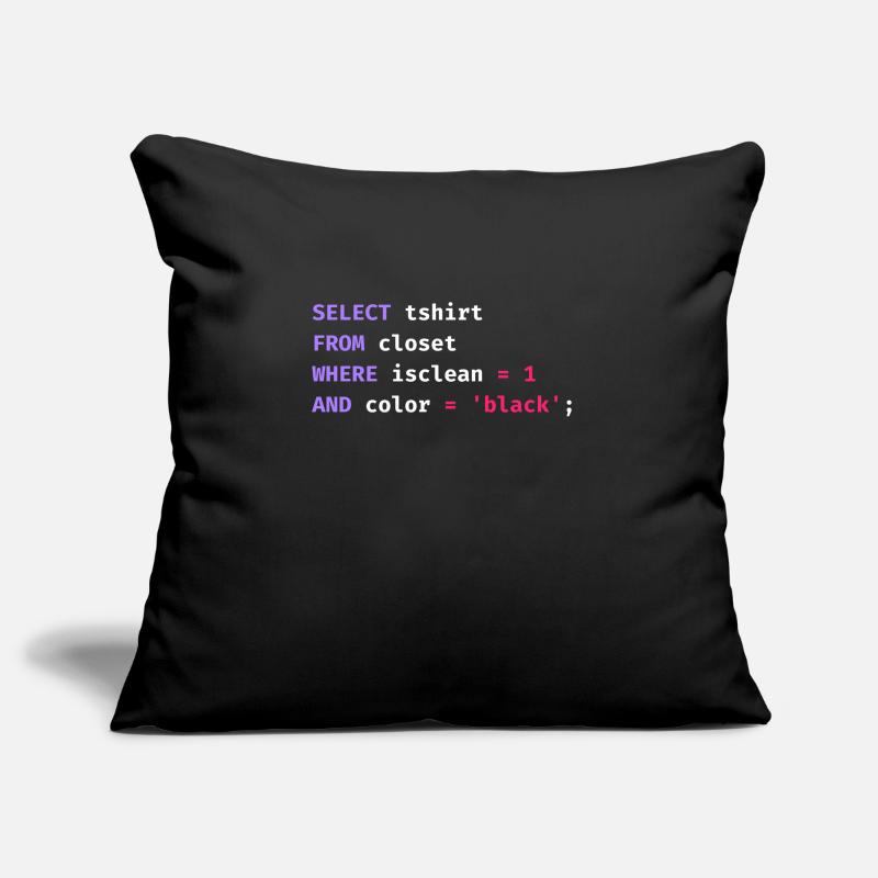 Programmer Database Science Software Coder Funny Sofa pillowcase 17,3'' x 17,3'' (45 x 45 cm)