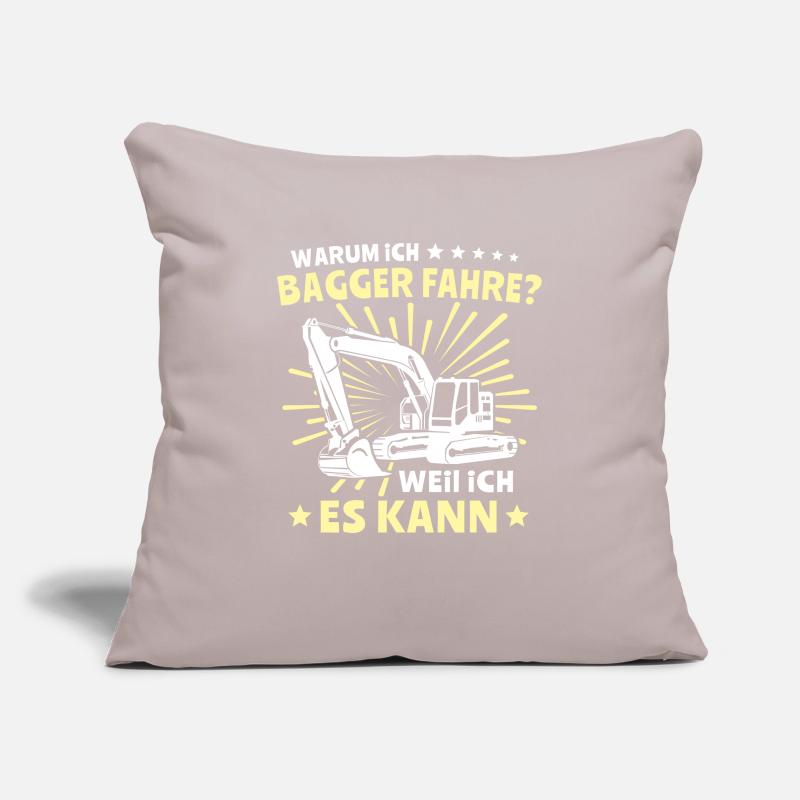 Baggerführer Bagger Baggerfahrer Sofakissenbezug 45 x 45 cm