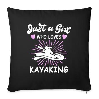 Kayak Filles Kayak - Housse de coussin décorative 45 x 45 cm - noir - Devant