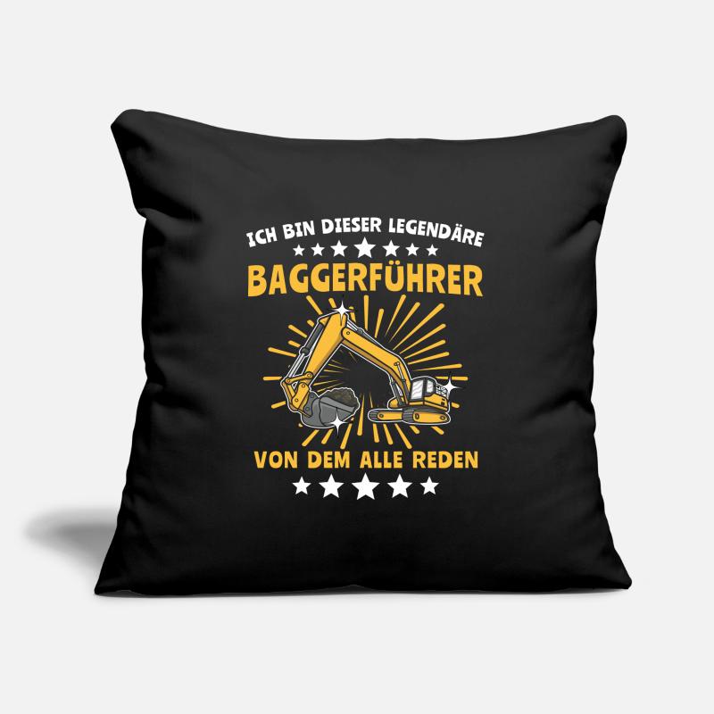 Baggerführer Baggerfahrer Sofakissenbezug 45 x 45 cm