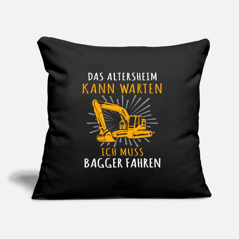 Baggerfahrer Bagger Sofakissenbezug 45 x 45 cm