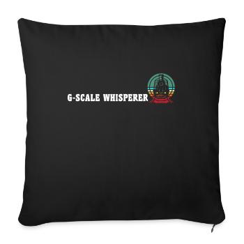 Garden Railway Whisperer Garden Railway G Gauge - Housse de coussin décorative 45 x 45 cm - noir - Devant