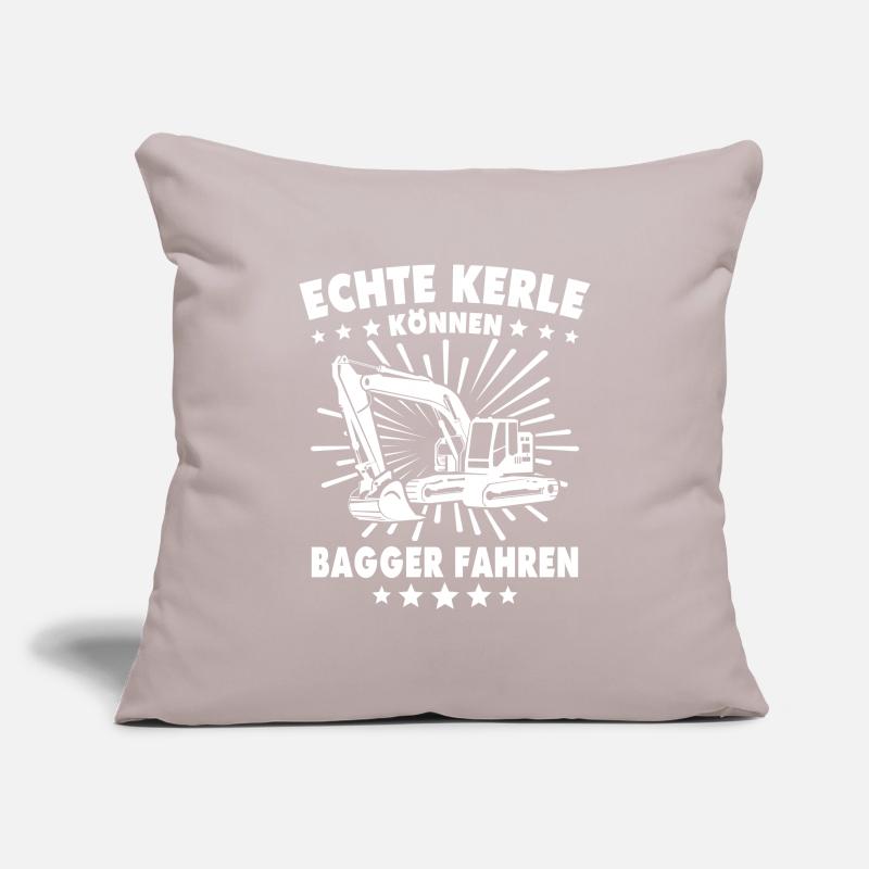 Baggerführer Bagger Baggerfahrer Sofakissenbezug 45 x 45 cm