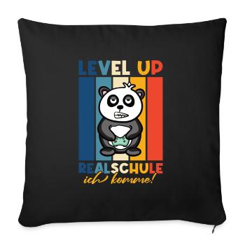 Realschule Einschulung Gamer - Sofakissenbezug 45 x 45 cm - Schwarz - Vorne